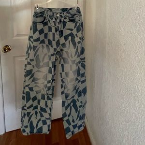 Wavy squared Jeans